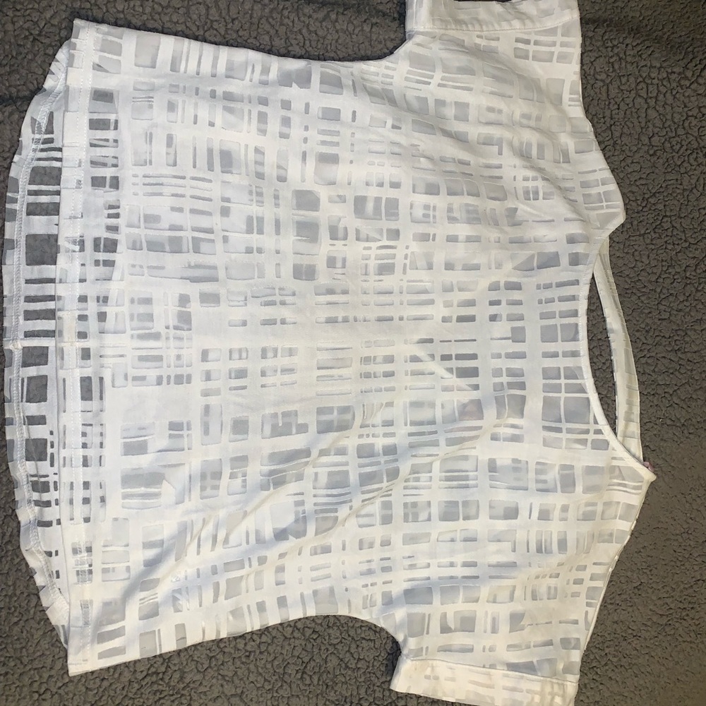 White patterned top